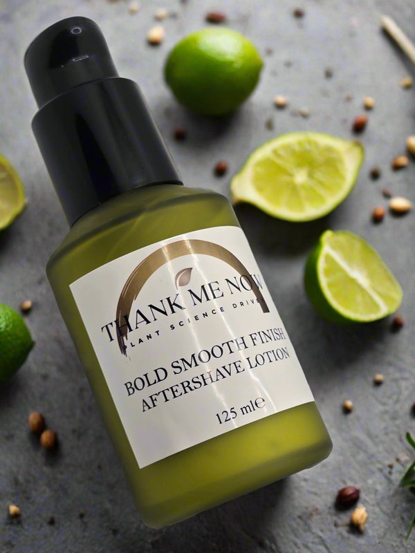 Bold Smooth Finish Aftershave Lotion - Hydrating & Soothing for Sensitive Skin (Black Pepper & Lime)
