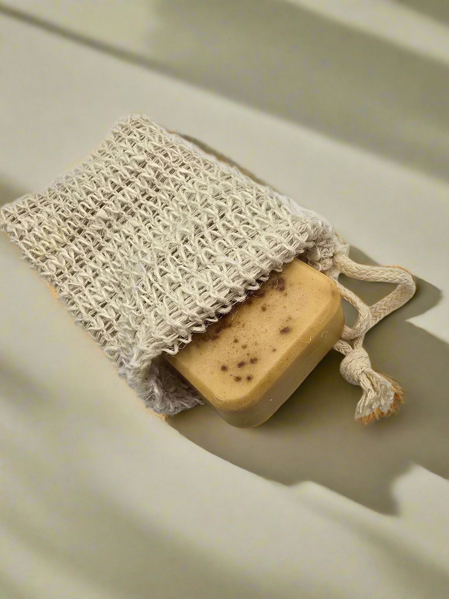 Golden Glow - Turmeric & Shea Cocoa Butters Cleansing Bar with Eco Soap Saver – Radiance for Face & Body - Thank Me Now