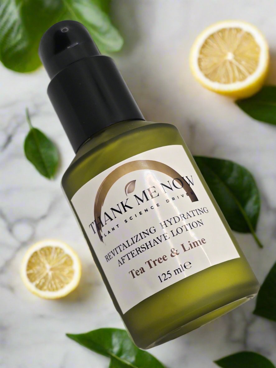 Revitalizing Tea Tree & Lime Aftershave Lotion for Hydration - Thank Me Now