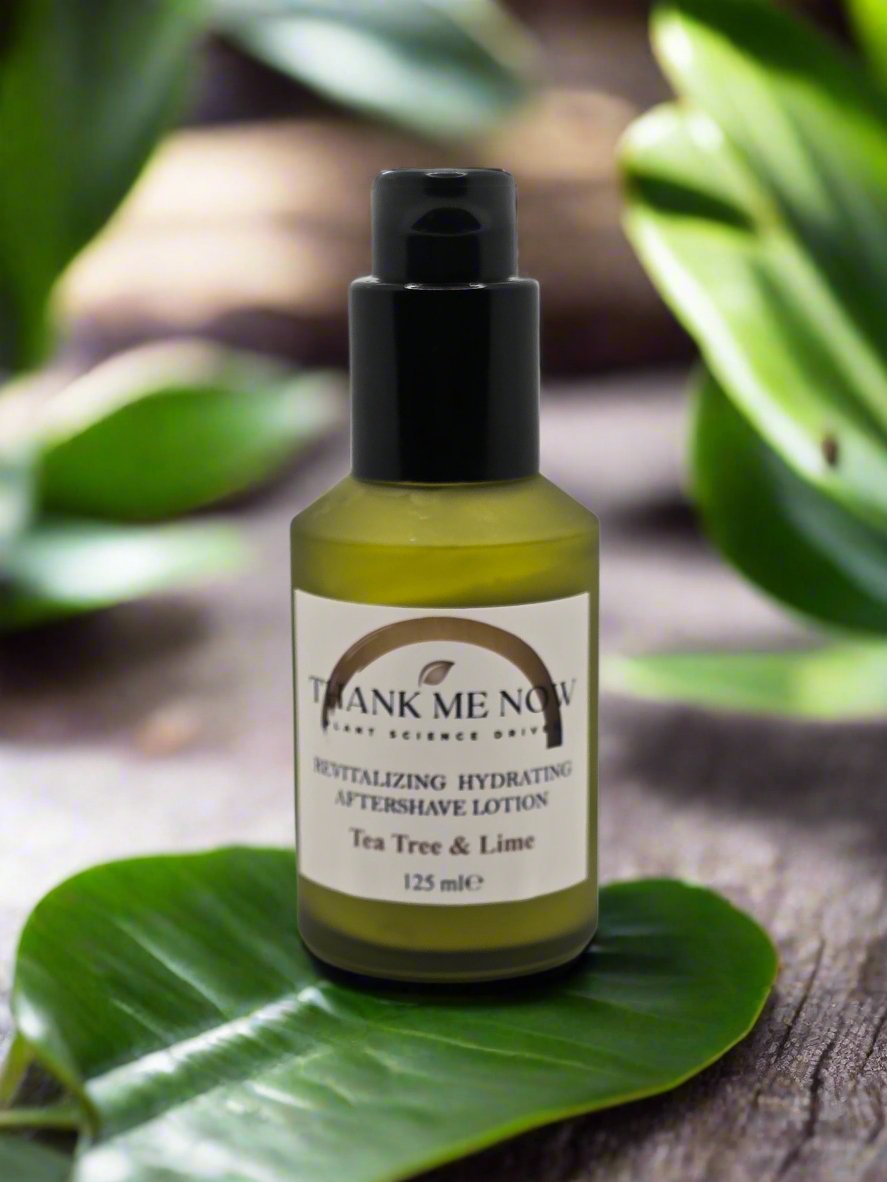 Revitalizing Tea Tree & Lime Aftershave Lotion for Hydration - Thank Me Now
