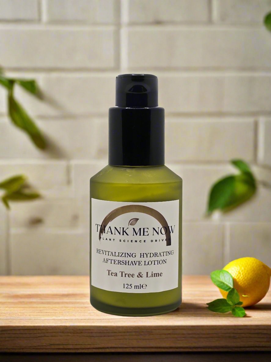 Revitalizing Tea Tree & Lime Aftershave Lotion for Hydration - Thank Me Now