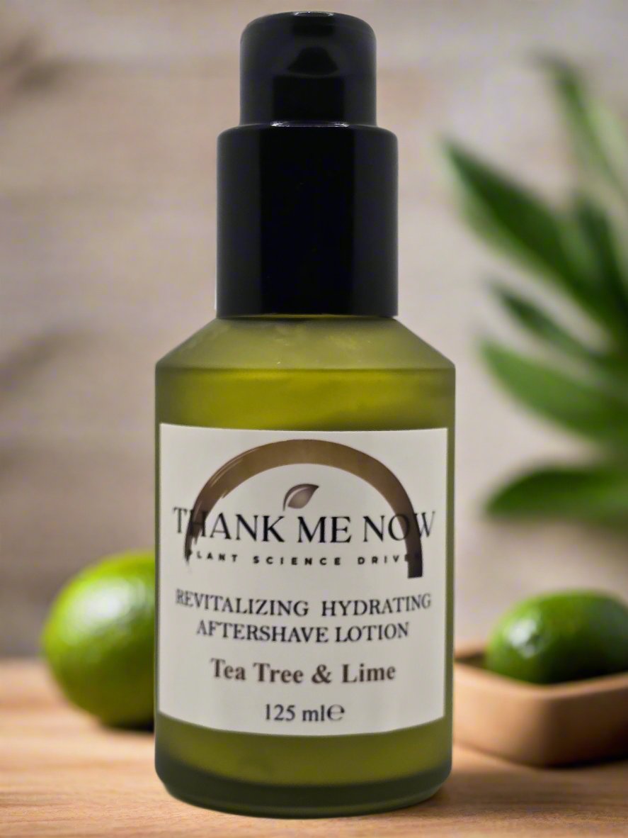 Revitalizing Tea Tree & Lime Aftershave Lotion for Hydration - Thank Me Now