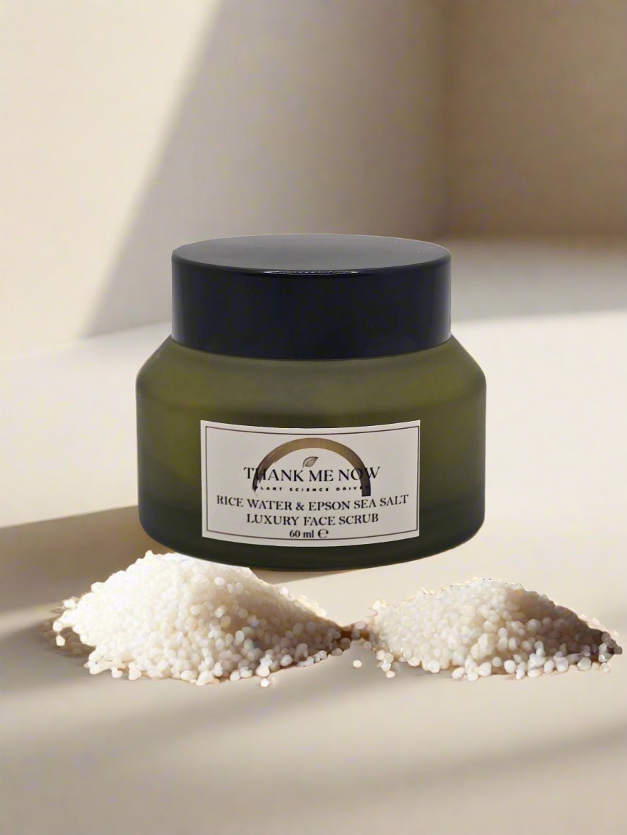 Rice Water & Epsom Sea Salt Face Scrub – Nourish, Exfoliate & Brighten - Thank Me Now