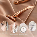 Rose Gold Metal Gua - Sha with Rose Quartz Roll On - Thank Me Now