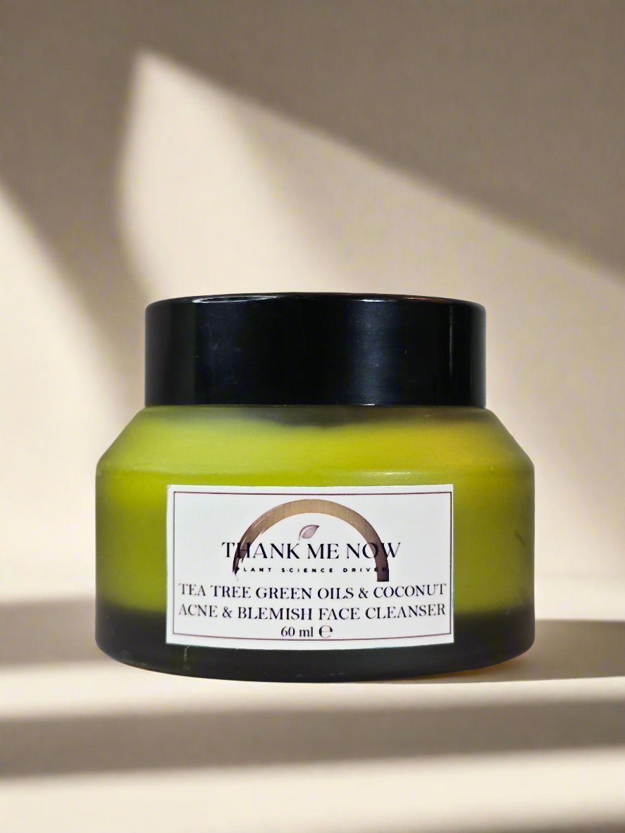 Tea Tree Green Oils & Coconut Face Cleanser – Acne & Blemish Control - Thank Me Now