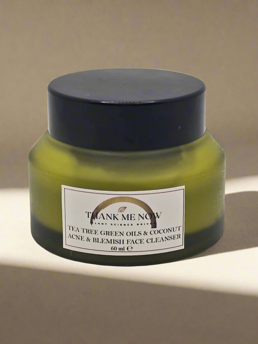 Tea Tree Green Oils & Coconut Face Cleanser – Acne & Blemish Control - Thank Me Now