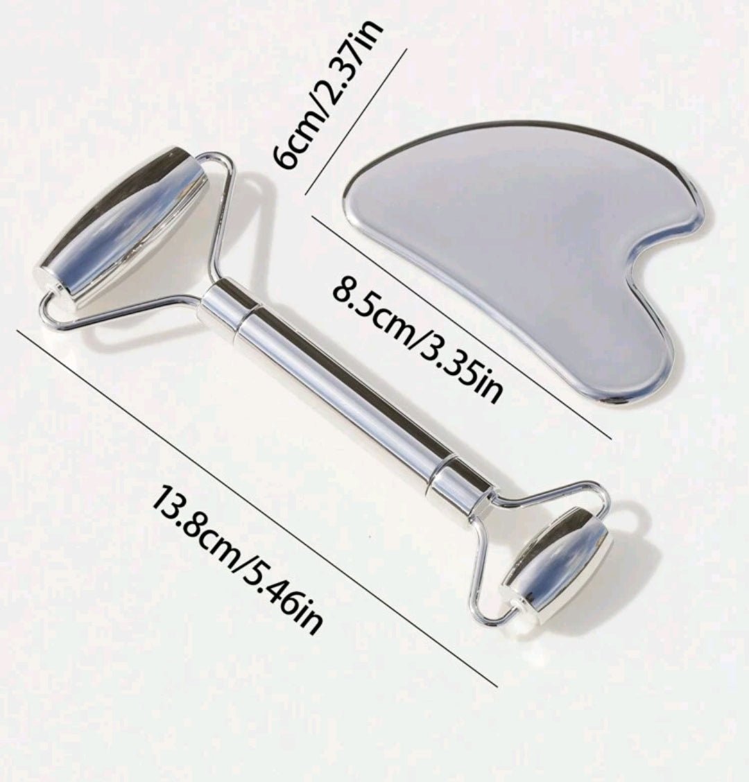 Titanium Luxe Face Roller & Gua Sha Set - Premium Skincare Tools - Thank Me Now