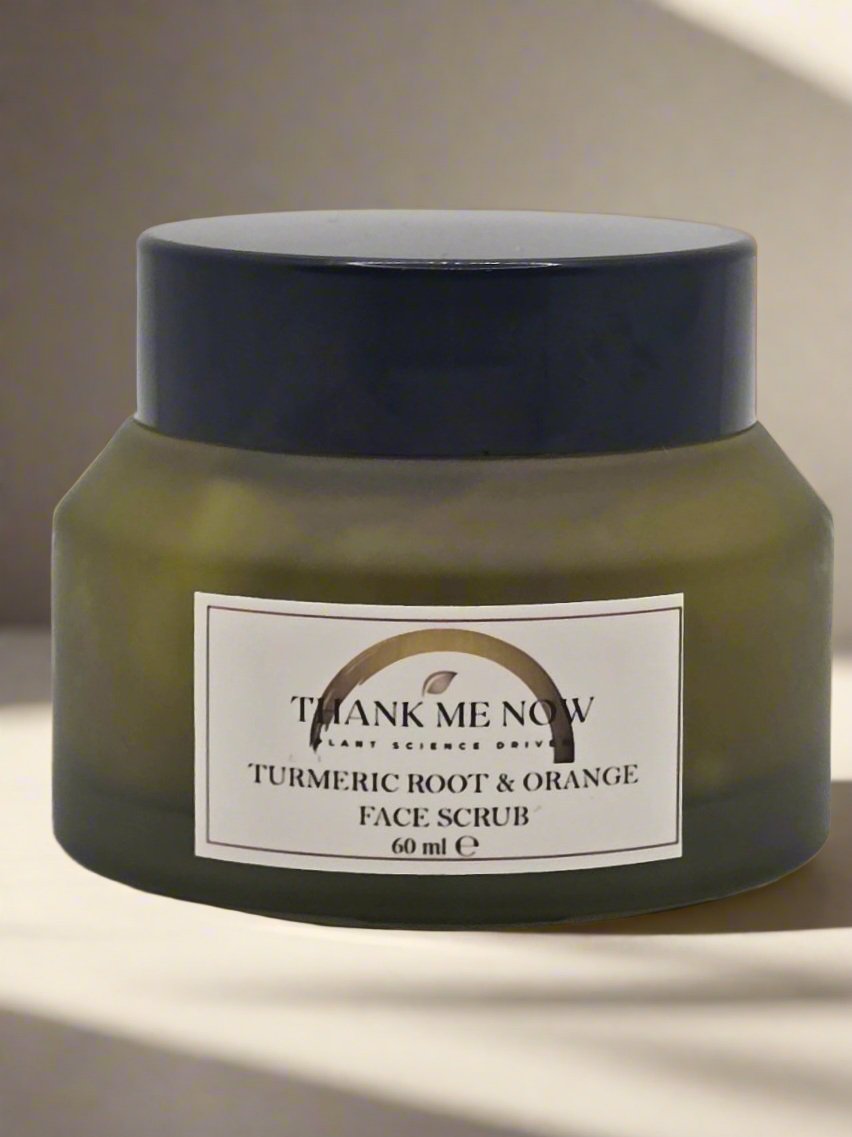 Turmeric Root & Orange Face Scrub – Gently Exfoliate & Brighten Naturally - Thank Me Now